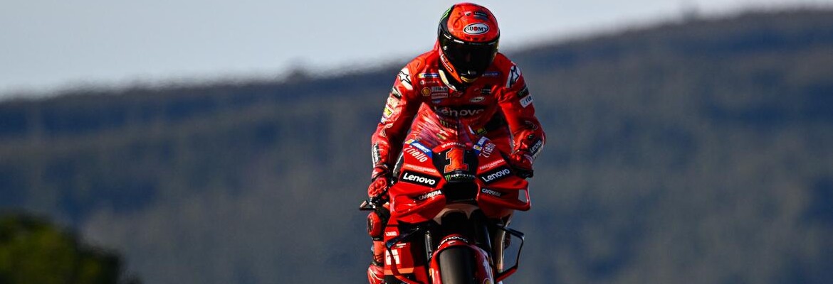 Bagnaia lidera dia de teste da MotoGP em Portugal; Quartararo é 8º e Márquez 19º