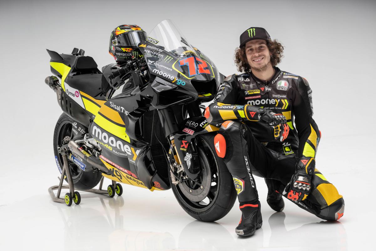 Com Ducati, VR46 exibe cores para temporada de 2023 da MotoGP Luca Marini, Marco Bezzecchi (Ducati) Lançamento VR46 Ducati - MotoGP 2023