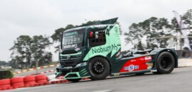 Felipe Giaffone estreia primeiro caminhão híbrido da Copa Truck