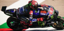 Quartararo fica feliz com “passo” em teste e espera que asa bizarra não seja usada