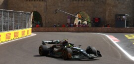 F1: Hamilton lamenta falta de velocidade do W14 em Baku