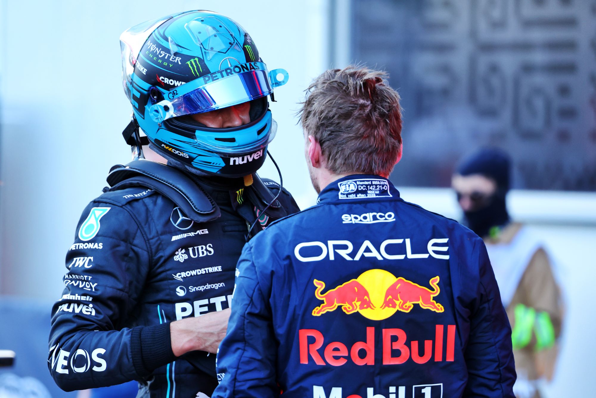 Fotos: as imagens da Sprint do GP do Azerbaijão, marcada por discussão entre Verstappen e Russell F1 2023, GP do Azerbaijão, Baku, Sprint