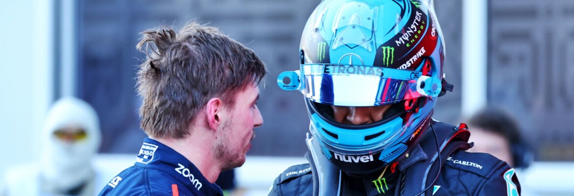 F1: “Esperava um pouco mais”, diz Russell após ver replay do toque com Verstappen na sprint race