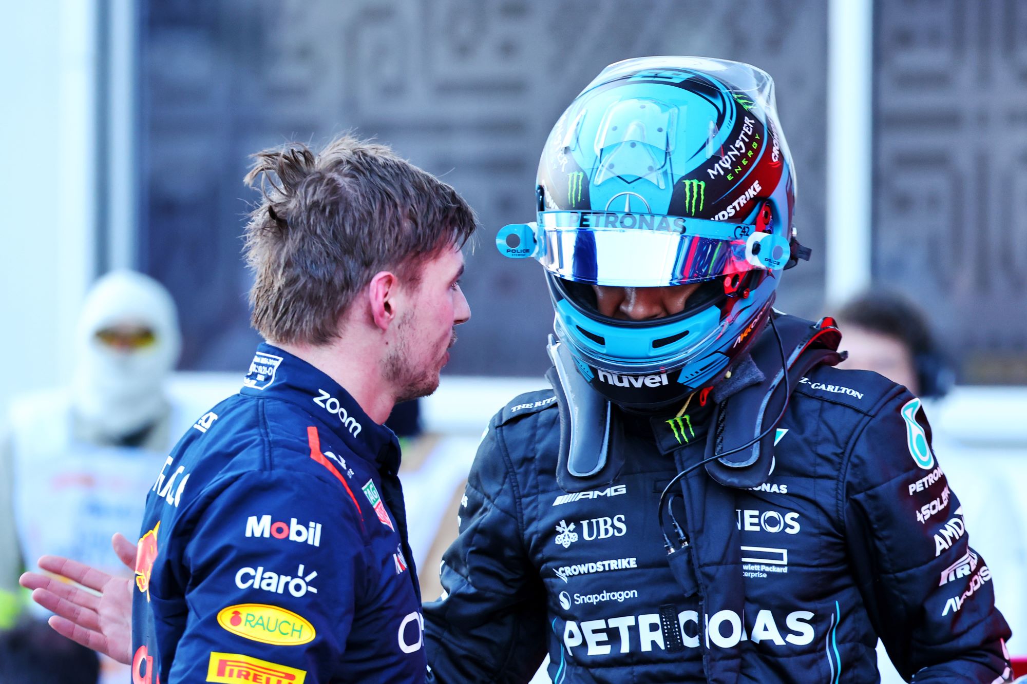 Fotos: as imagens da Sprint do GP do Azerbaijão, marcada por discussão entre Verstappen e Russell F1 2023, GP do Azerbaijão, Baku, Sprint