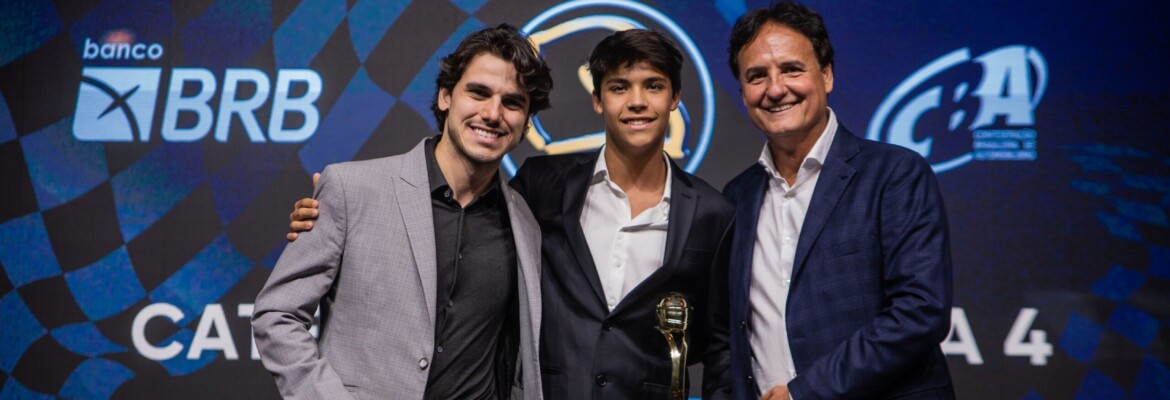 Primeiro campeão da F4 Brasil, Pedro Clerot é premiado com o Capacete de Ouro