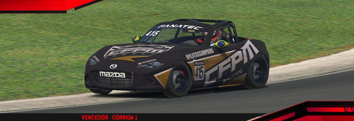 F1BC MX5 Cup: Marcos Paiva e Enzo Sampaio (próximo do título) vencem em Lime Rock