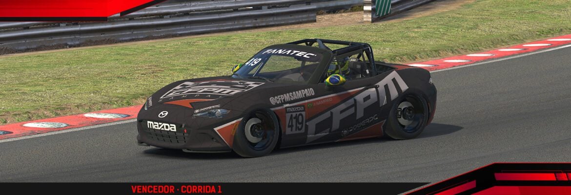 F1BC MX5 Cup: Enzo Sampaio, Felipe Simões e Junior Rinaldo são os campeões em Oulton Park