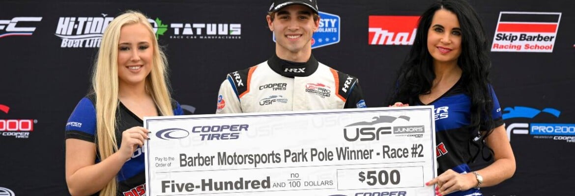 USF Juniors: Nic Giaffone repete bom desempenho e garante nova pole position no Alabama