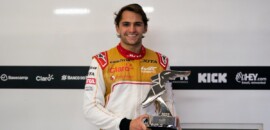 WEC: Pietro Fittipaldi recebe troféu de piloto mais rápido em Spa