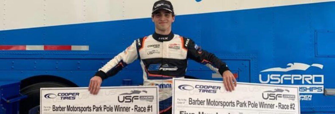 Nic Giaffone vence corrida 1 de ponta a ponta na USF Juniors no Alabama