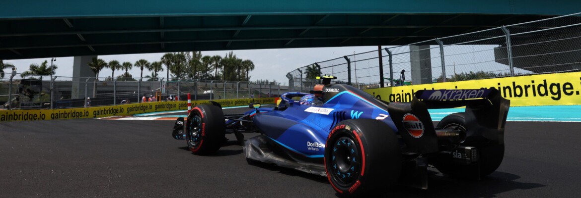 F1: Williams busca mudanças no acerto após sessões de treinos em Miami