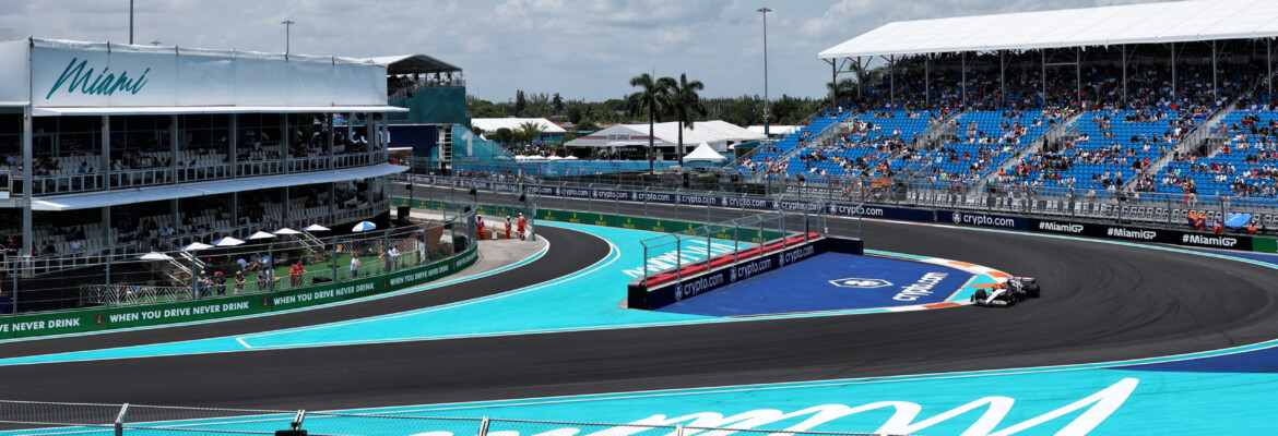 F1: Chove durante a noite e aderência do circuito de Miami vai embora