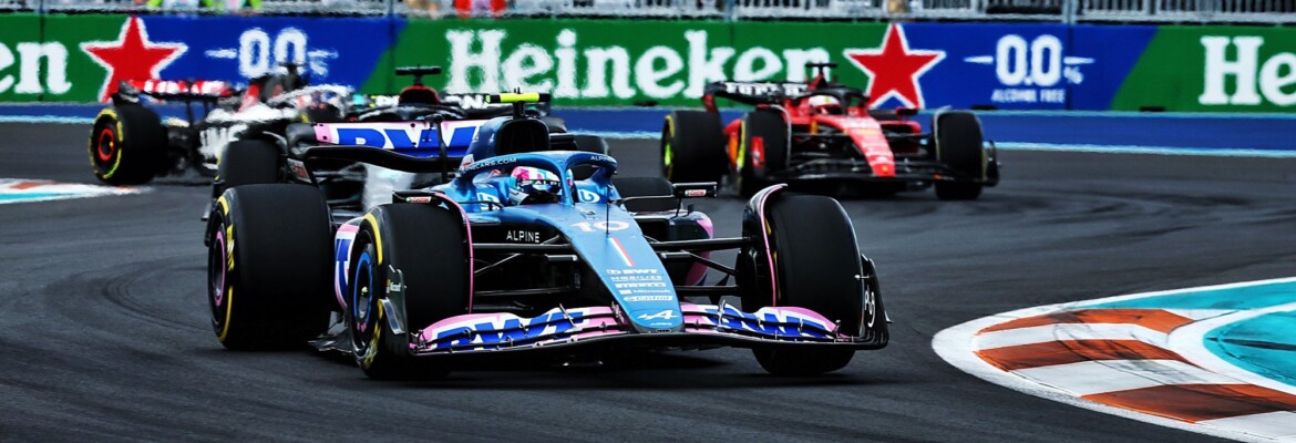 F1: Alpine fica satisfeita com resultados na corrida em Miami