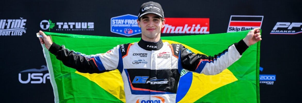 Líder do campeonato, Nic Giaffone acelera em rodada tripla da USF Juniors na Virgínia