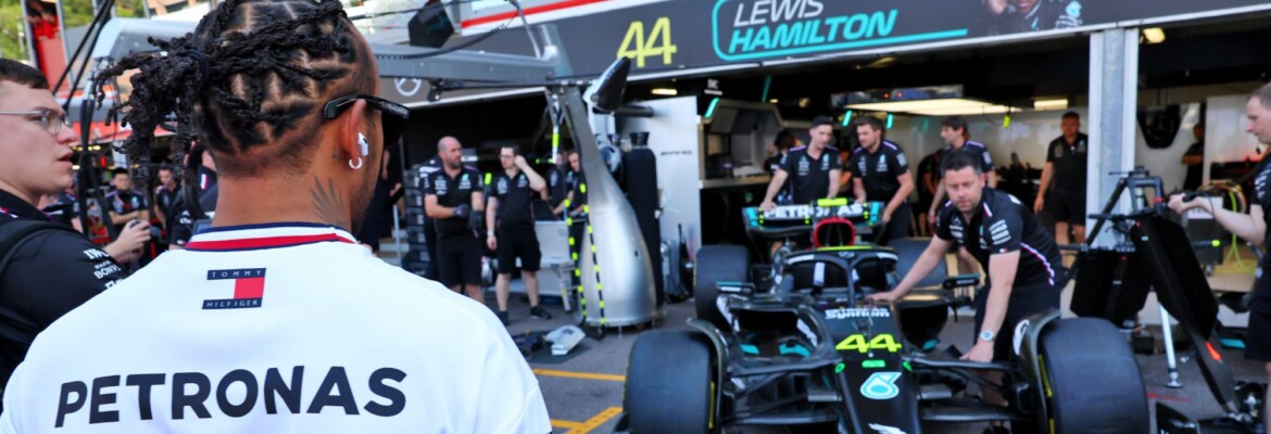 F1: Fotos do Mercedes W14 B antes da sua estreia no GP de Mônaco