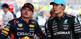 F1: Russell destaca que com dominância da Red Bull, Verstappen “está menos agressivo do que nunca”