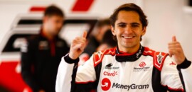 F1: Pietro Fittipaldi pilota carro da Haas em teste de pneus em Silverstone