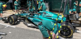 F1: Aston Martin teve resultados contrastantes na sexta-feira em Barcelona