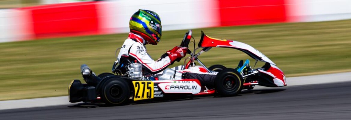 Miguel Costa evolui em etapa de open, e mira bom desempenho no Europeu de Kart