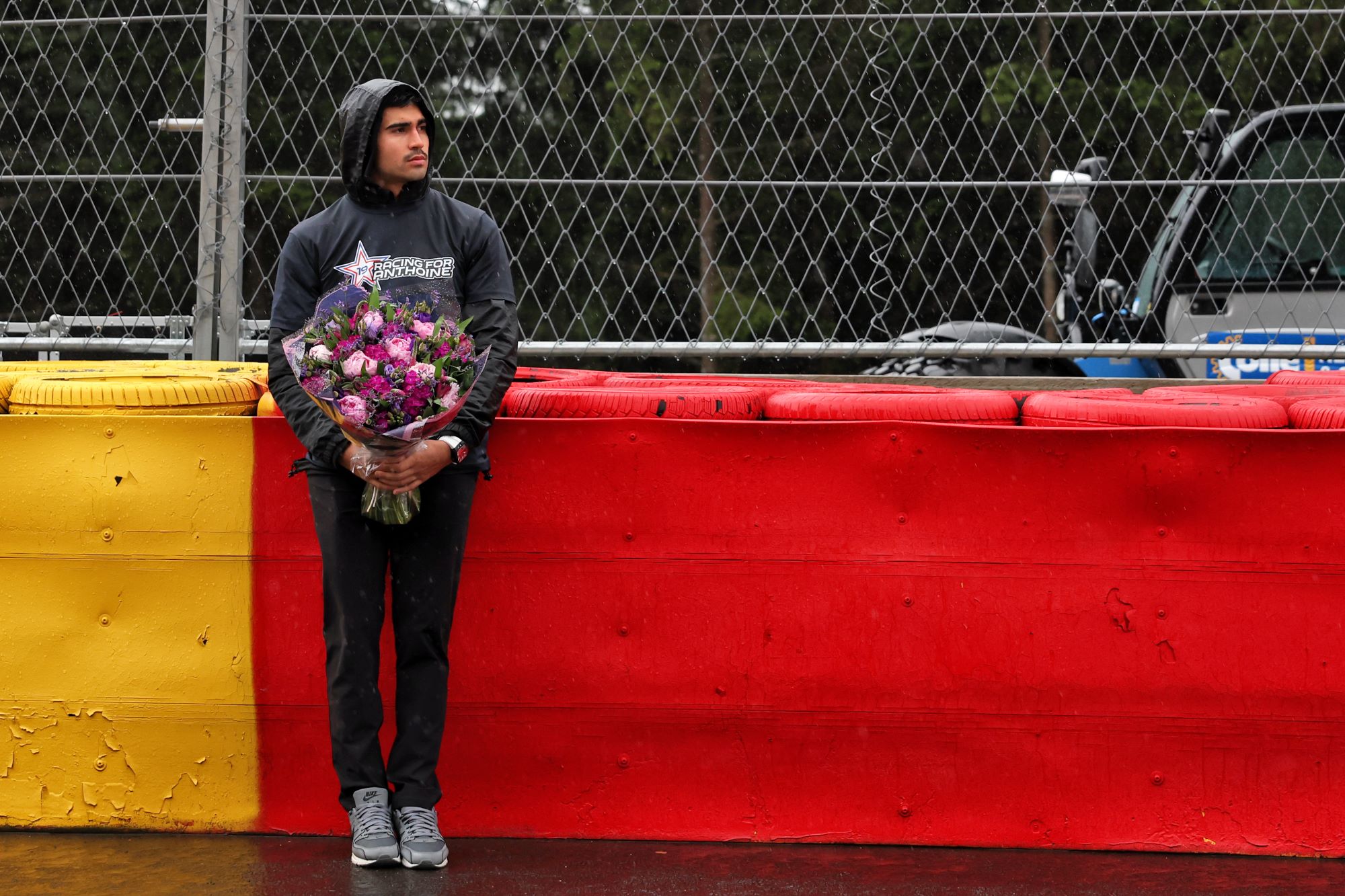 F1: Chuva e homenagem para Hubert; as imagens desta quinta-feira antes do GP da Bélgica, em Spa F1 2023, GP da Bélgica, Spa