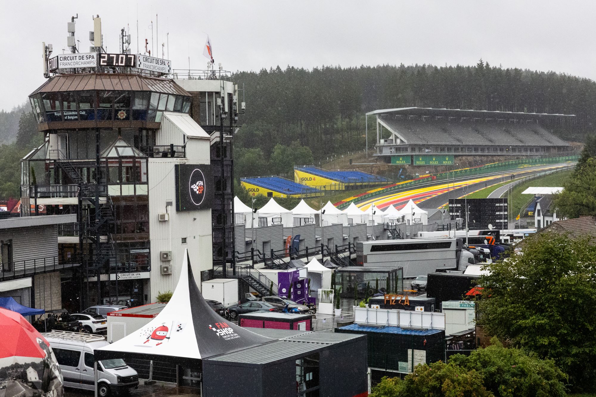 F1: Chuva e homenagem para Hubert; as imagens desta quinta-feira antes do GP da Bélgica, em Spa F1 2023, GP da Bélgica, Spa