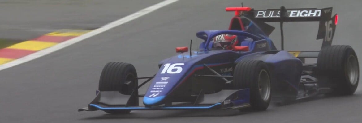 Fórmula 3: Browning lidera treino livre realizado na chuva na Bélgica