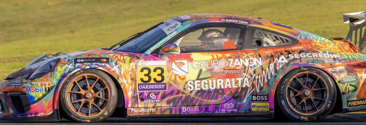 Tocado enquanto liderava, Gustavo Zanon termina em 6º a segunda prova da Porsche Cup Brasil Sprint Challenge, em Interlagos