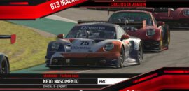 F1BC GT3 iRacing: Nathan Brito e Neto Nascimento vencem provas agitadas em Aragon
