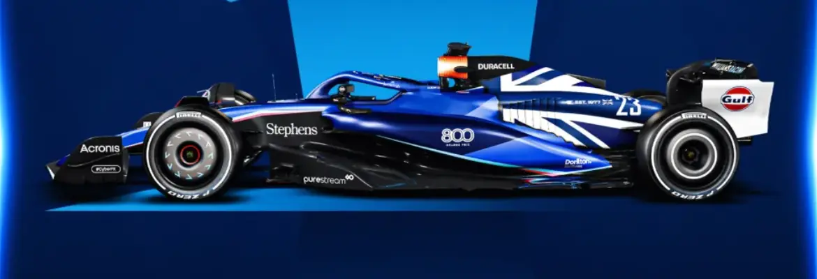 F1: Williams divulga pintura especial para comemorar 800 GPs na Inglaterra e Hungria