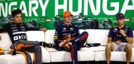 F1: Verstappen, Norris e Perez distribuem notas uns aos outros na coletiva após GP da Hungria