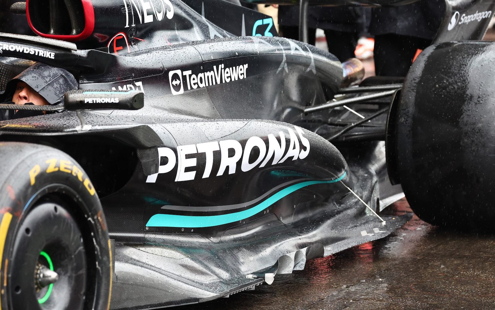 F1: Mercedes estreia novo sidepod na Bélgica Mercedes AMG F1 W14 sidepod