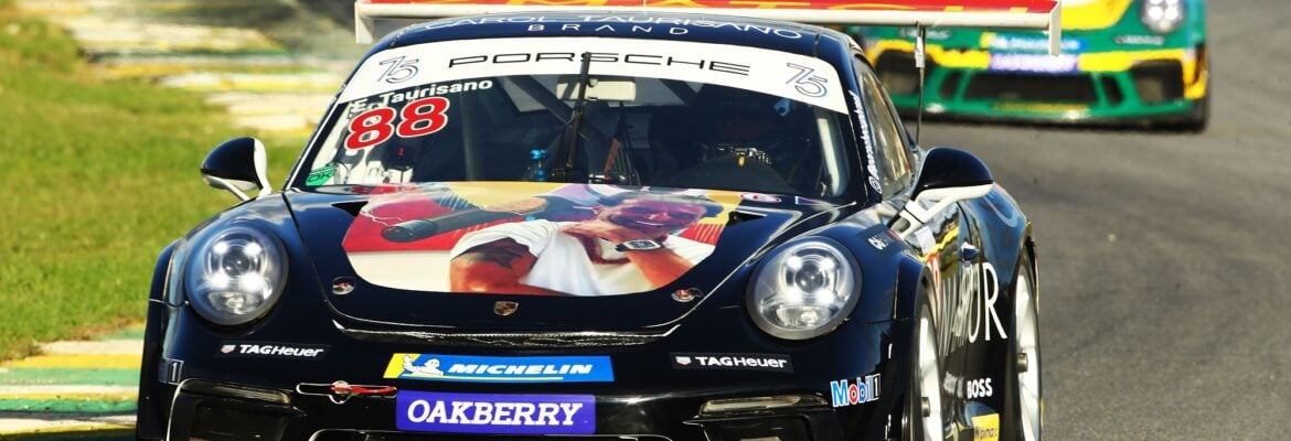 Taurisano conquista primeira pole para corrida 1 da Sprint Challenge da Porsche Cup em São Paulo
