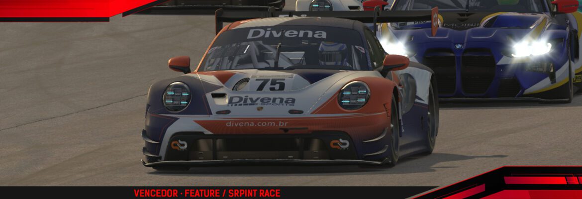 F1BC GT3 iRacing: Neto Nascimento vence em Road Atlanta; Andreas Burr é campeão PRO-AM