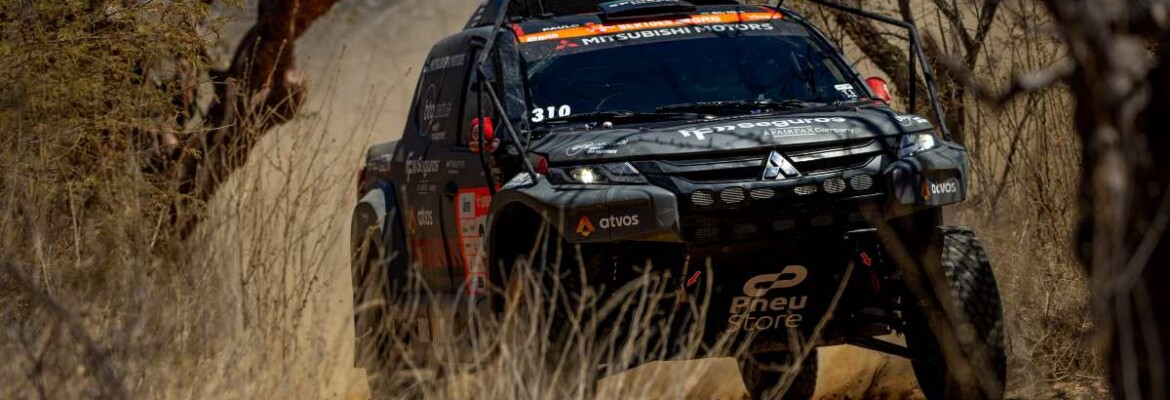Guiga Spinelli e Paulo Fiuza fecham segunda etapa do Sertões em segundo lugar com a equipe Mitsubishi