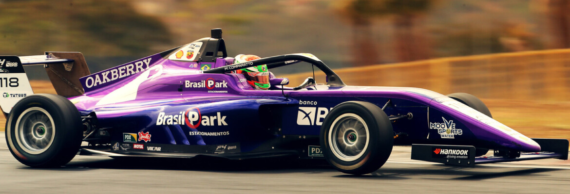 F4 BRASIL: OAKBERRY Bassani F4 encerra primeiro dia de treinos em Goiânia no top3 com Matheus Comparatto