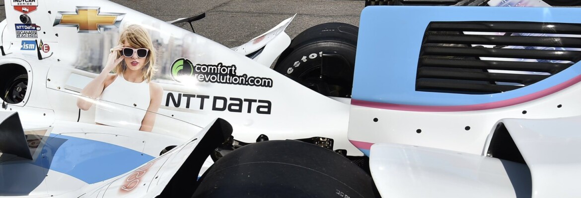 Taylor Swift na Indy? Kanaan já correu com pintura da cantora pop