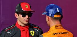 F1: Leclerc comenta sobre disputa acirrada entre Ferrari e McLaren