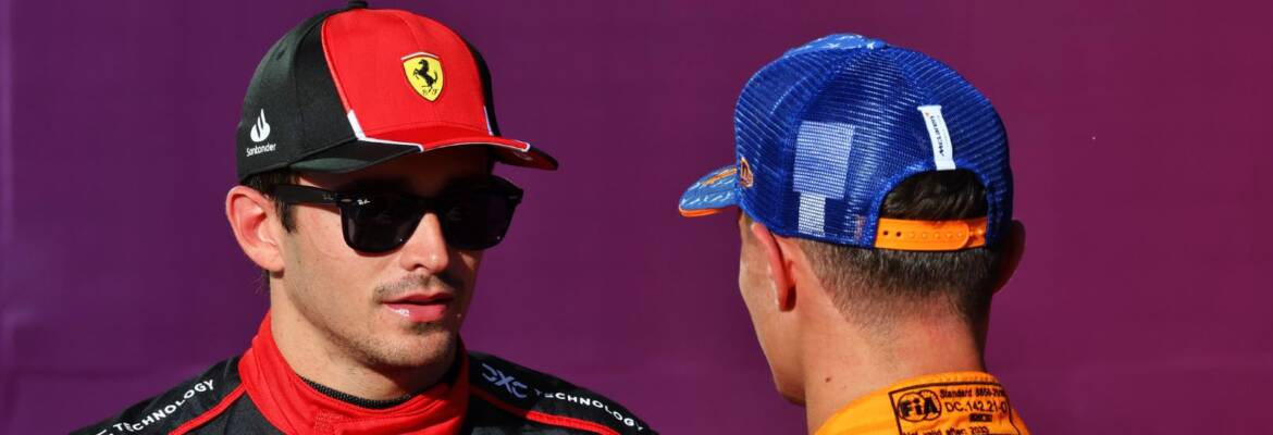 F1: Leclerc comenta sobre disputa acirrada entre Ferrari e McLaren