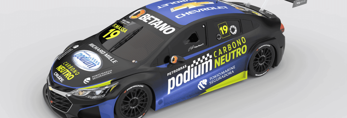 Massa terá novas cores inspiradas na gasolina Petrobras Podium carbono neutro na Stock Car no Velocitta