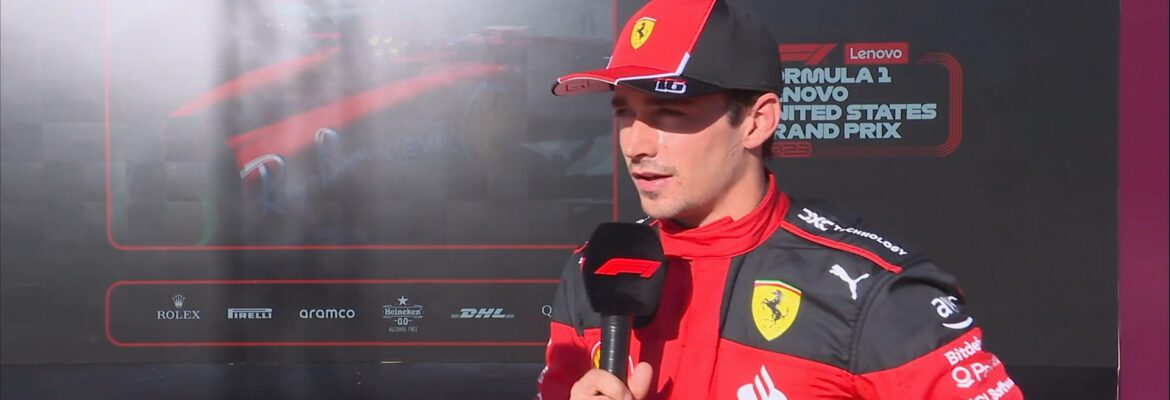 F1: Leclerc reconhece erros, mas se diz “realmente feliz” com pole nos Estados Unidos