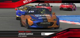 F1BC MX5 Cup: Jamison Sampaio e Felipe Simões vencem corridas em Charlotte