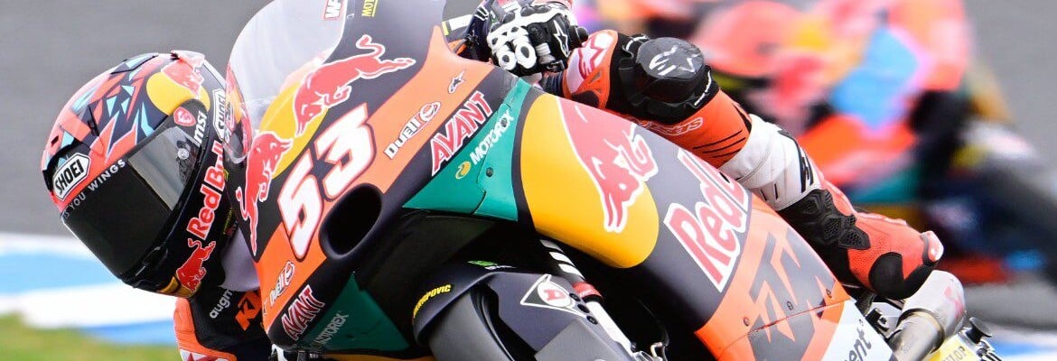 Moto3: Öncü passa Sasaki na última volta e vence corrida chuvosa na Austrália