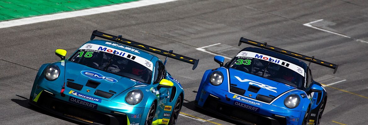 Porsche Cup: Leo Sanchez escala o pelotão e vai novamente ao pódio na preliminar da Fórmula 1