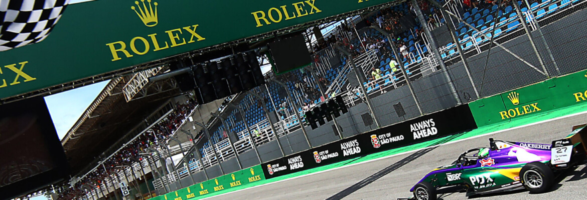 Matheus Ferreira faz grande estreia e vence a corrida 1 da BRB Fórmula 4 Brasil no GP de São Paulo de F1