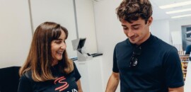 Leclerc visita Instituto Ayrton Senna às vésperas de GP de São Paulo de F1