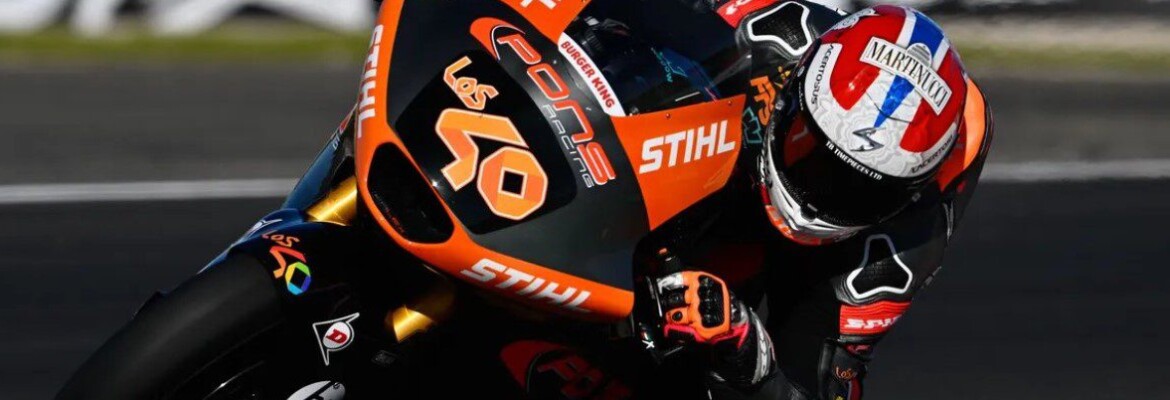 Moto2: Canet derrota Aldeguer e marca pole position em última prova da equipe Pons