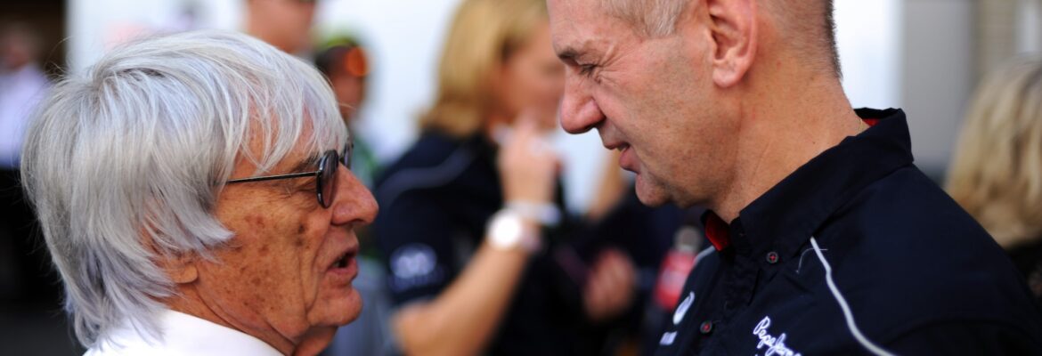 F1: Como Bernie Ecclestone ajudou Adrian Newey após incidente grave
