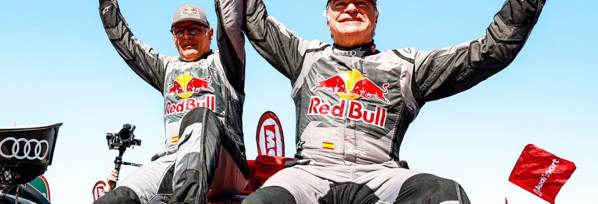 Vídeo: Sainz vai receber pai após quarta vitória no Dakar