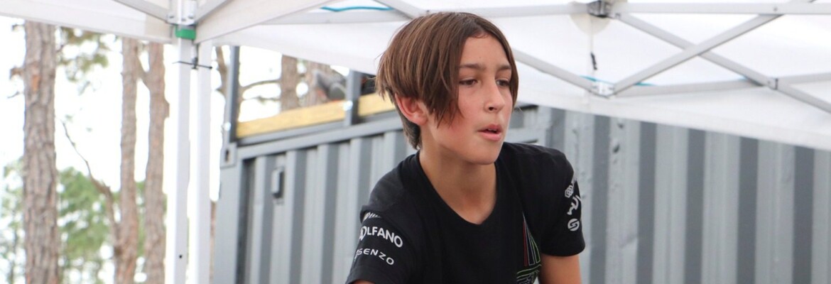 Mais novo piloto da Kart Republic, Enzo Vidmontiene abre temporada 2024 no SKUSA Winter Series