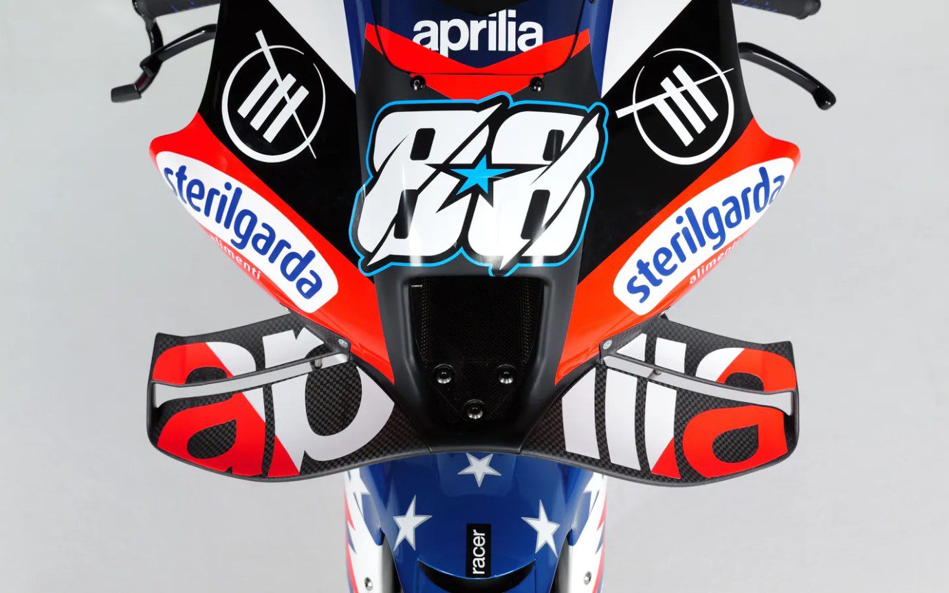 MotoGP: Norte-americana, Trackhouse Aprilia exibe pintura para temporada 2024 Lançamento Trackhouse 2024 - Miguel Oliveira Raul Fernandez